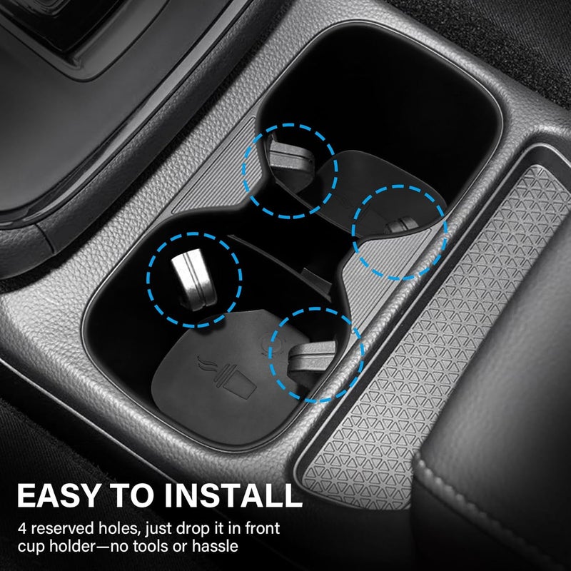 KENTUTO for Honda CRV Accessories 2023 2024 2025 2026 Center Console Cup Holder Insert Interior Decoration (Heat-Resistant TPE Material) - Image 4